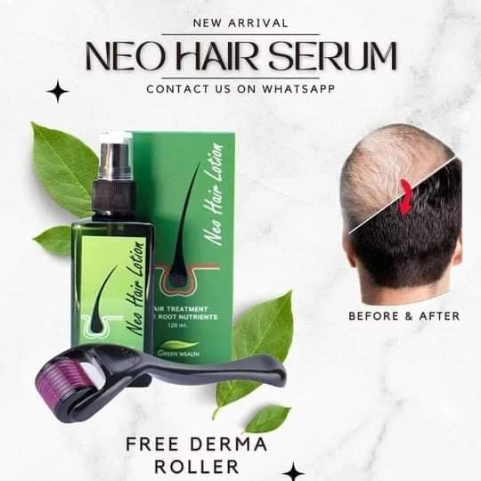 Green wealth Neo Hair Lotion + Derma Roller FREE